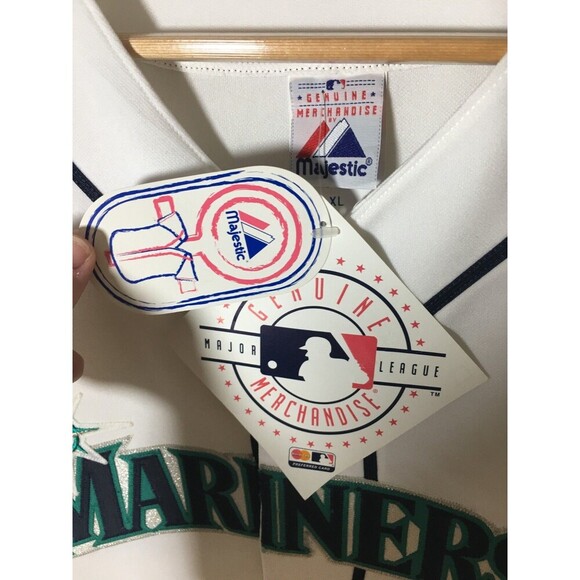 Majestic Shirt Men's Size XL White Mariners MLB Merchandise - Picture 7 of 7